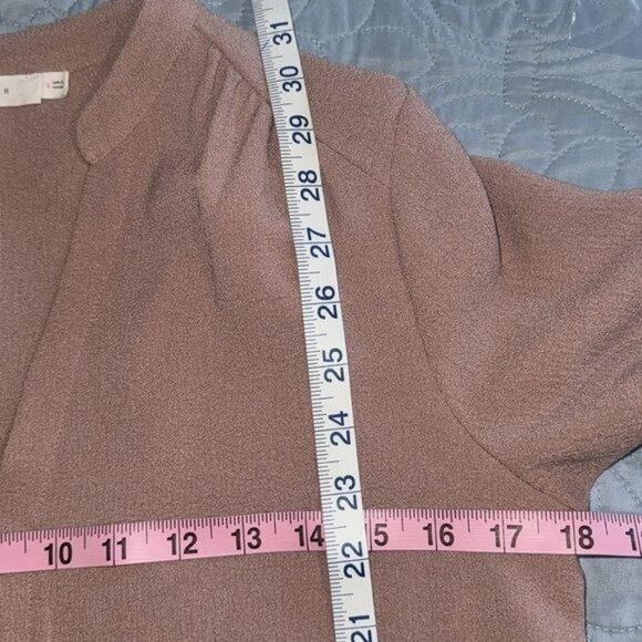 Lush Womens Short Sleeve V-Neck Shift Dress Small Blush Pink - Picture 10 of 10